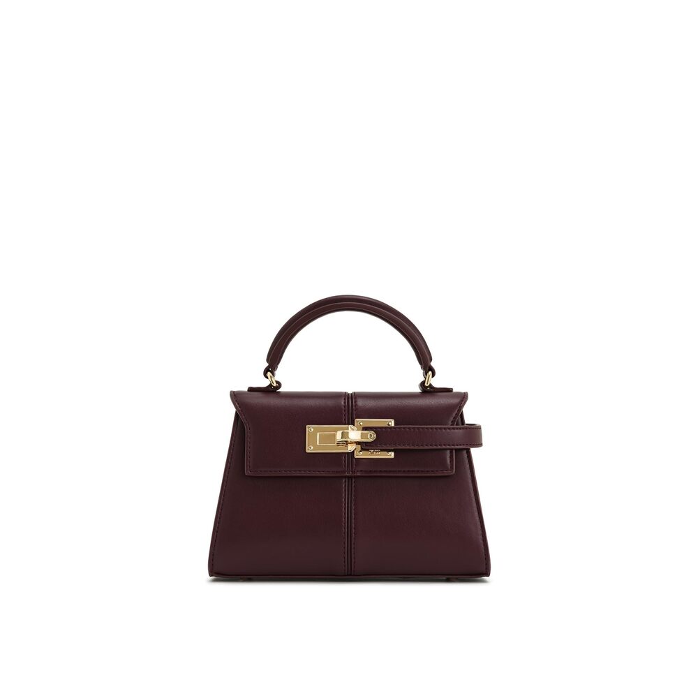 5061 Elise Top Handle Bag - Deep Burgundy
